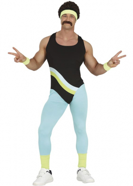 Fato de treinador dos anos 80 para homem