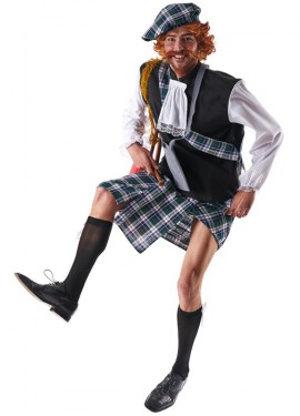 Fato de Scottish azul para homem