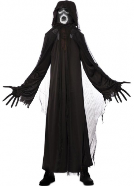 Men's Black Robe Death Spectre Costume