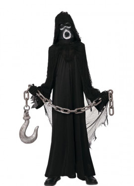 Child's black robed death spectre costume