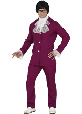 Fantasia de espião nerd para homens