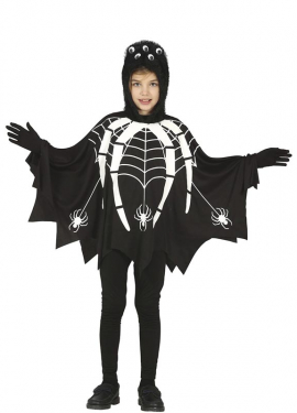 Fantasia de Aranha Esqueleto Infantil