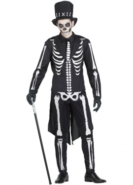 Elegant Skeleton Costume for men