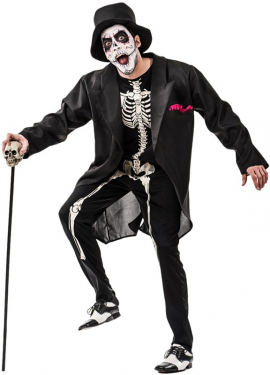 Elegant Skeleton Costume for men