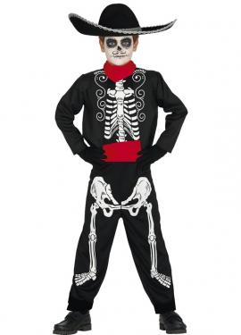 Skeleton Mariachi costume for children
