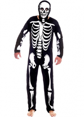 Skeleton costume for men