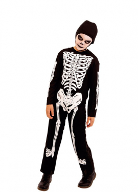 Fato de esqueleto para criança