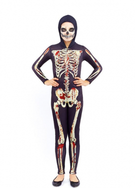Bloody Skeleton Costume for children and teenagers