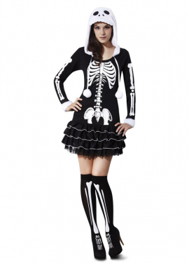 Sassy Skeleton Costume for Women
