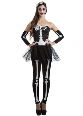 Skeleton Tutu Costume for Women