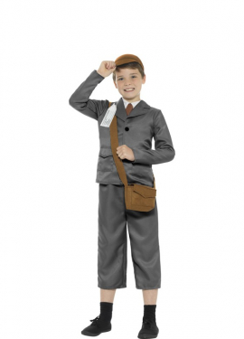 Fato de estudante dos anos 40 para menino