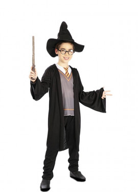 Fato de estudante mágico para menino