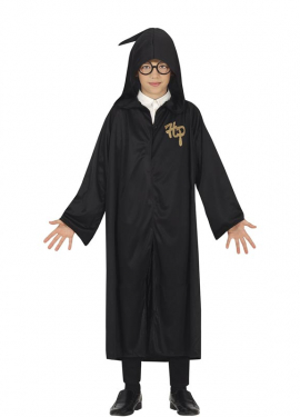 Fato de estudante mágico para menino