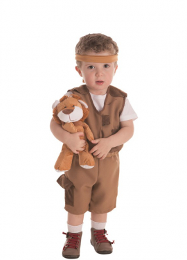 Fato de explorador marrom para bebê