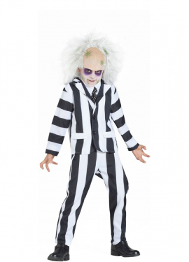 Child's Wide Striped Ghost Costume