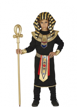 Fato de faraó egípcio preto para menino