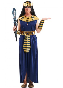 Fato de Faraó Azul para Mulher
