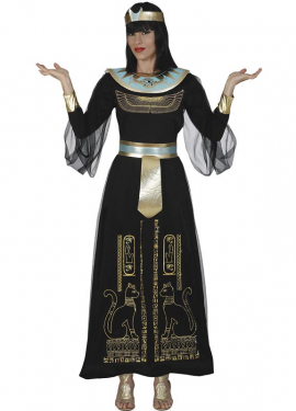 Traje de Faraó Negro para Mulheres