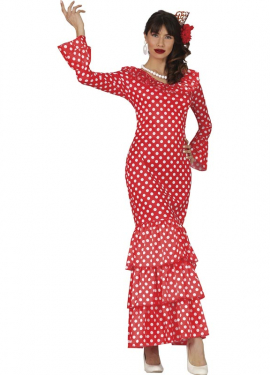 Red Flamenco with Polka Dots for women