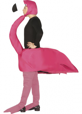 Fato de flamenco rosa para adulto