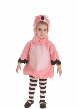 Fato de flamenco rosa para bebé