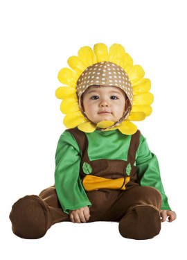Fato de girassol para bebê