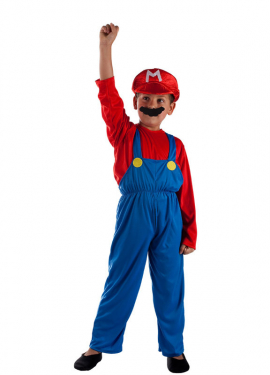 Video Game Plumber Costume for Boys