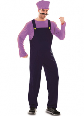 Purple Plumber Costume for Men