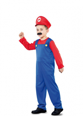 Red Plumber Costume for Boys