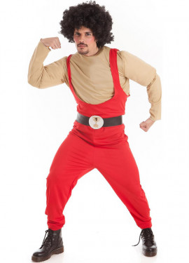 Fato masculino de halterofilismo ou homem forte de circo