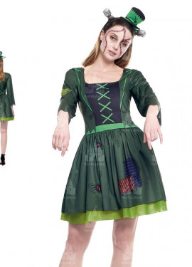 Fato de Franky com costura verde para mulher