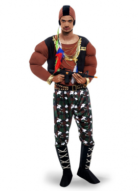 Fato de forçado fugitivo para homem