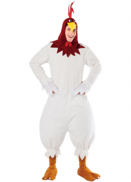 Fato masculina de desenho animado de galo