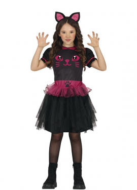 Black Cat Kitty Costume for Girls