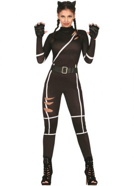 Fato de gato preto para mulher