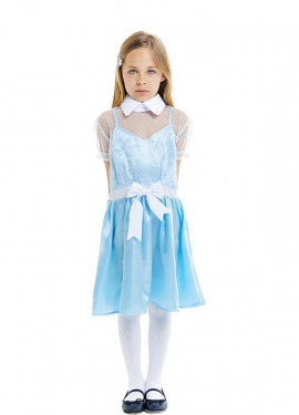 Fato de Gémeo Fantasma Negro para menina