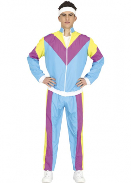 Fato de treino ginasta azul para adolescente