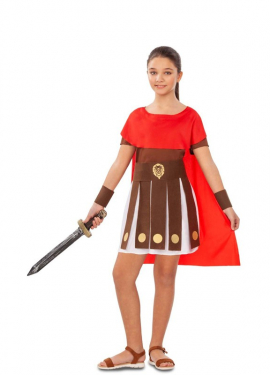 Fato de guerreiro romano para menina