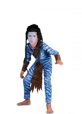 Fato de guerreiro azul para menino