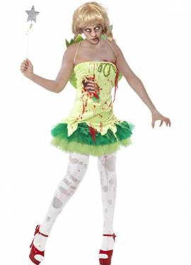 Green Zombie Fairy Costume for Women