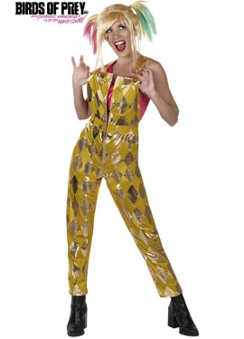 Fato Harley Quinn Golden Birds of Prey para mulheres