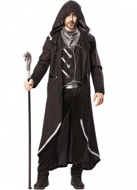Black Sorcerer Costume for Men