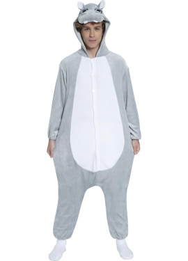 Fato de hipopótamo para homem