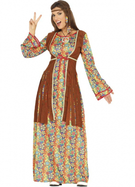 Vestido longo com Fato de hippie para mulher