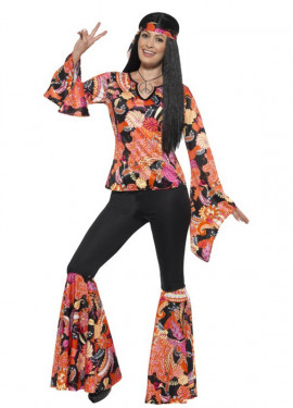 Multicolor Hippy Costume for Women
