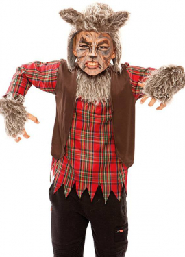 Fato de lobisomem para menino