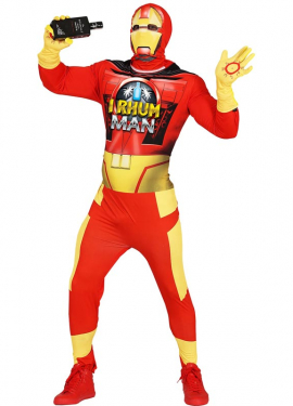 Fato de Ron Man mascarado para homem