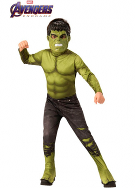 Fato de Hulk Endgame clássico para criança