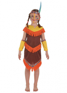 Fato de franja indiana para menina