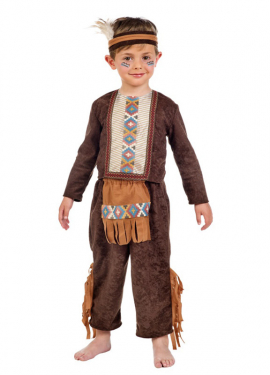 Fato de Apache marrom para criança